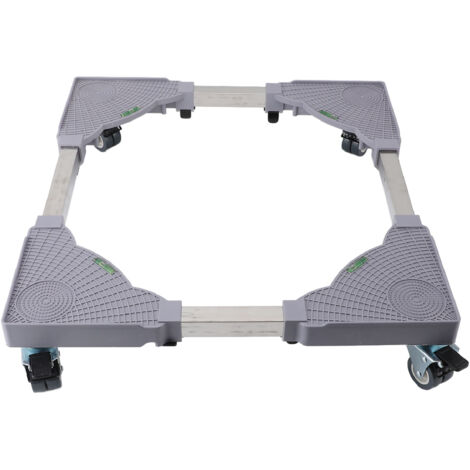 SJLERST Base de Machine à Laver Réfrigérateur,Support de Base pour Machine à laver, avec roue universelle, résistance au glissement, réfrigérateur réglable pour lave-linge et sèche-linge