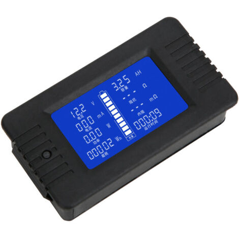 SJLERST Batteriemonitor, Multifunktions-Gleichstrom-Batteriemonitor mit LCD-Bildschirm, 0–200 V, Wattmeter, Balancer, Batteriespannungsprüfer und -analysator, mit 200-A-Shunt