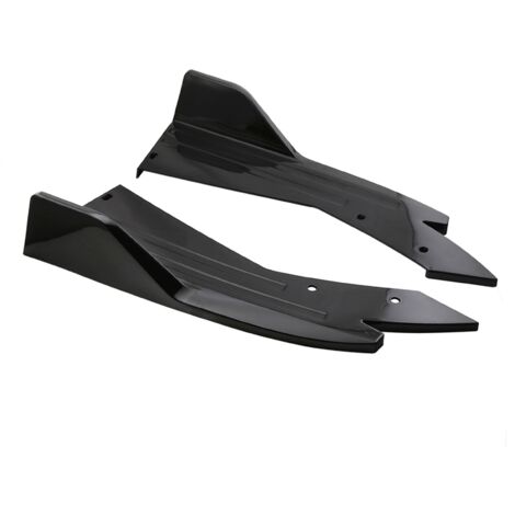 SJLERST Becquet de pare-chocs arrière, ailerons latéraux de carrosserie en fibre de carbone GM, jupe de séparation de lèvre Spsion, menton (noir)