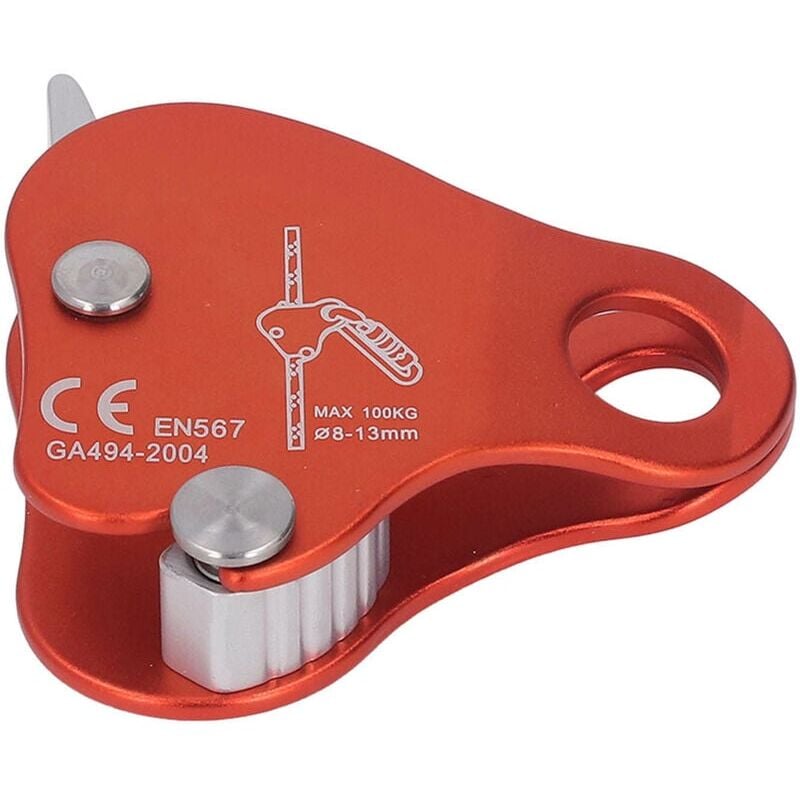 SNQ - Bloqueur de Corde d'Escalade en Alliage d'Aluminium Autobloquant 8-13mm Bloqueur de Bloqueur de Corde d'Escalade pour Escalade en Plein Air