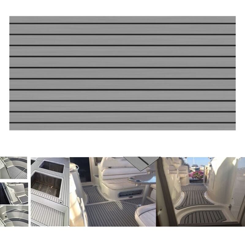 Image of Bootsbodenmatte aus EVA-Schaum (240 x 90 cm), synthetisches Teakholz für Boote