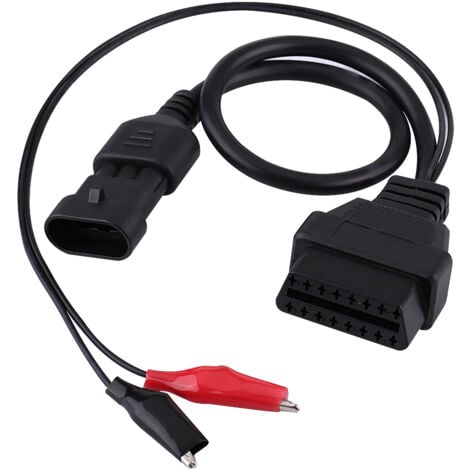 SJLERST Cavo diagnostico connettore adattatore OBD2 da 3 pin a 16 pin per Fiat Alfa Lancia