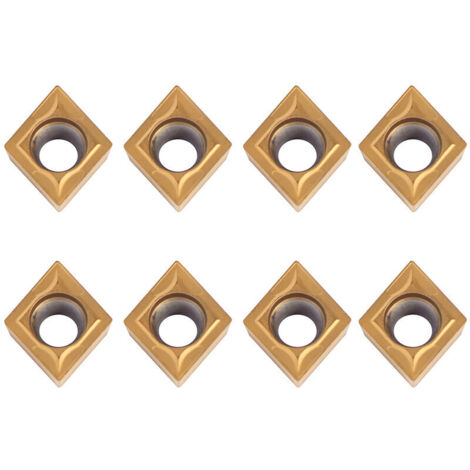 SJLERST CCMT09t304 CCMT32.5 Carbide Insert Set of 10 CNC Carbide Milling Cutters for Lathe Tool