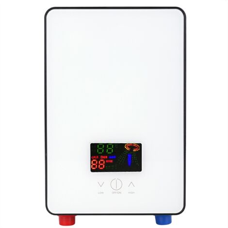 Sjlerst – Chauffe-eau instantané 6500W – Tension 220V – Protection surchauffe et chauffage à sec – Écran LED – Installation facile avec accessoires
