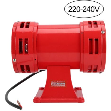 SJLERST Cicalino a tromba di allarme continuo con sirena a motore elettrico per sicurezza industriale da 150 dB (220-240 V)
