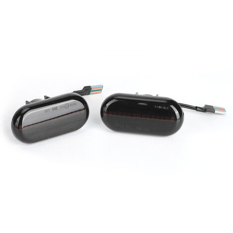 SJLERST Clignotant LED adapté pour Renault Clio, marqueur latéral dynamique LED de voiture clignotants fluides clignotant séquentiel côté lampe
