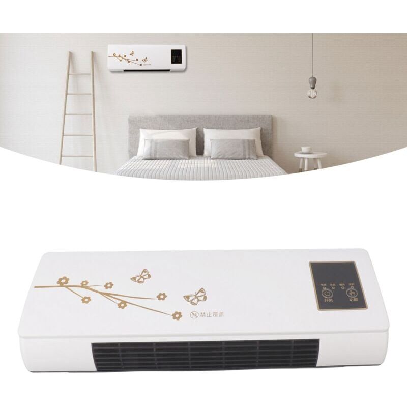 Climatiseur mural avec télécommande programmable, Machine de refroidissement et de chauffage électrique portable mini pour la chambre à coucher salle