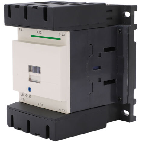 SJLERST Contacteur ca 150A bobine de cuivre argent Contact PC coque ignifuge équipement de Distribution d'énergie alimentation 220V