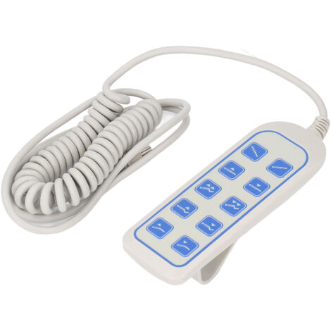 SJLERST Contrôleur de Main de Chaise Élévatrice IP66, Télécommande de Lit de Soulèvement, Contrôleur de Tige de Poussée Électrique avec Prise de 8 Broches 9 Noyau