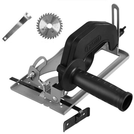 SJLERST Conversion d'une meuleuse d'angle en support de machine à découper, profondeur de coupe réglable de 0 à 40 mm, adaptée aux meuleuses d'angle des séries 100-125