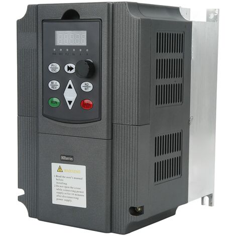 Sjlerst – Convertisseur de fréquence 11KW monophasé 220V à 3 phases 0-380V – Contrôleur de vitesse avec dissipation thermique efficace – RS485 intégré