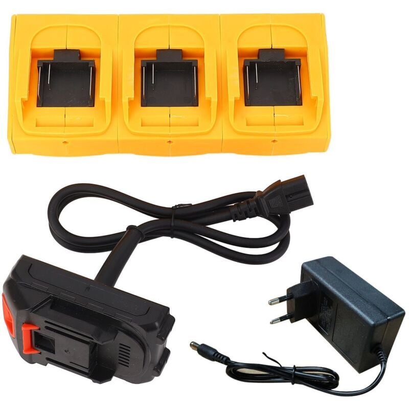 Sjlerst - Convertisseur de Prise de Batterie, 6 Interfaces, Adaptateur D'outil électrique pour Batterie Li 21V, Tronçonneuse, Lave-auto, Ventilateur,