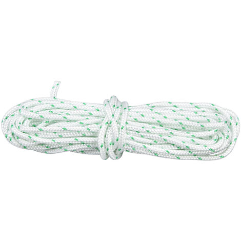 SJLERST Corde de démarrage en Nylon de 3.5MM, cordon de traction de démarreur de trononneuse de jardin résistant à l'usure pour tondeuse à gazon artisanale, 10m / 32,8 pieds