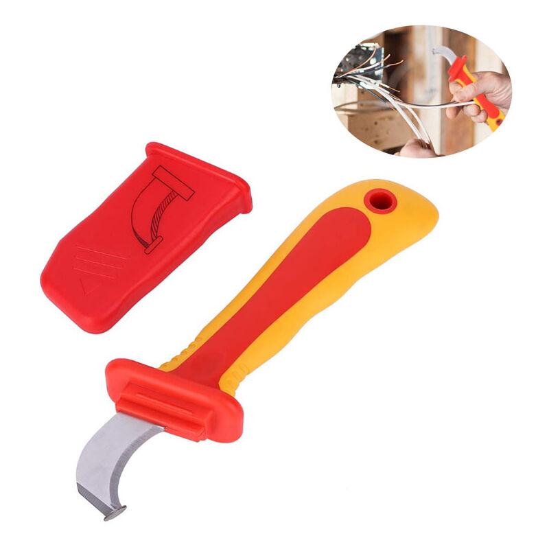 Couteau d'électricien d'isolation Anti-magnétique Fast Strip Cable Stripper Cutter 1000V 210mm coupe-câble à cliquet et coupe-câble IEC60900 - Sjlerst