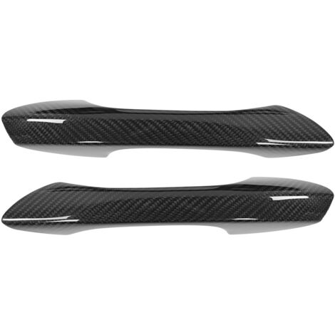 SJLERST Couvercle de poignée de porte extérieure, garniture décorative en Fiber de carbone adaptée à la Porsche 718/Boxster/Cayman 2016 – 2021, 2 pièces