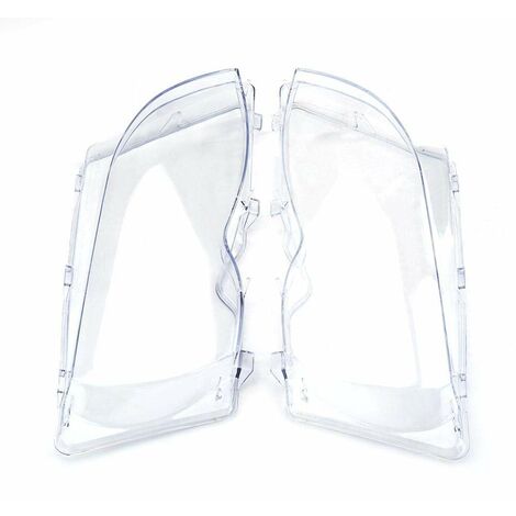 SJLERST Couverture de Phare de Voiture, Couvercle en Verre Transparent de Phare de Voiture pour 3 séries E46 01-05 Facelift 63126924043, 63126924044