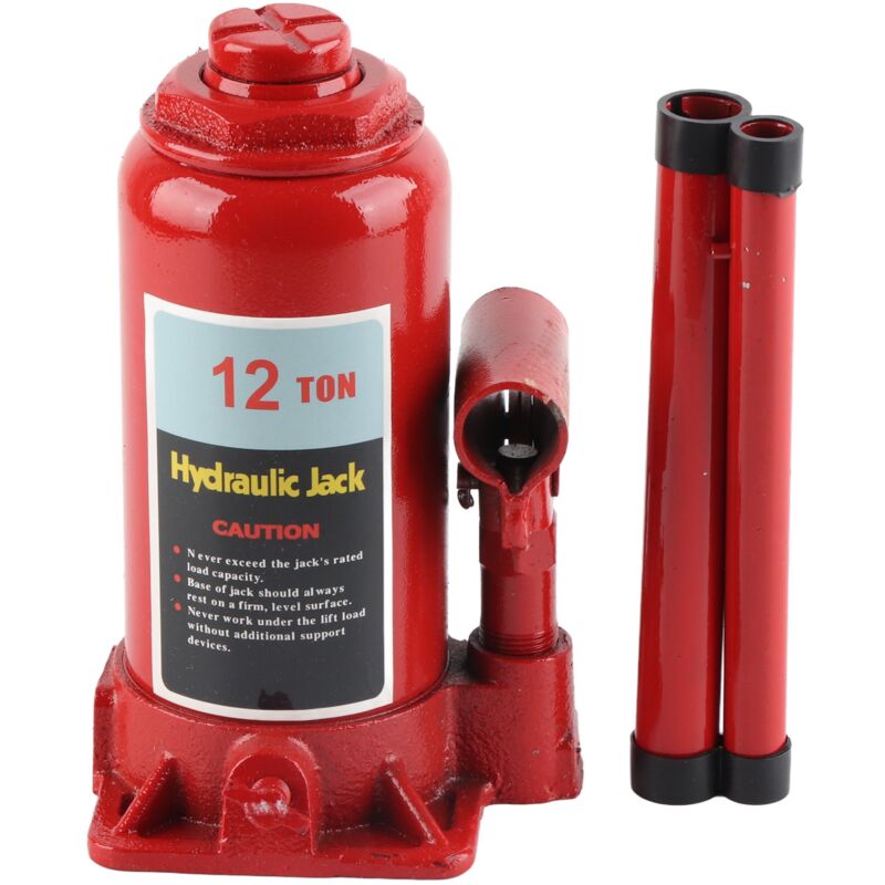 Sjlerst - Cric Bouteille hydraulique 12T, Cric à Piston/Compact pour Voiture Van Bateau Camion Caravane