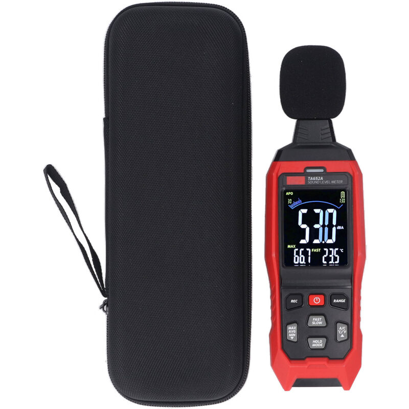 Sjlerst - db Meter Numérique, Sonomètre Portable avec Affichage Numérique Clair, Sonomètre 30-130 db pour le Travail sur le Terrain, Industriel,