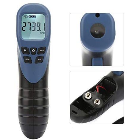 SJLERST Digital RPM Tachometer, Automotive Instruments TL900 Pistol Style Engine Speed Gauge Tester (Battery Not Included)