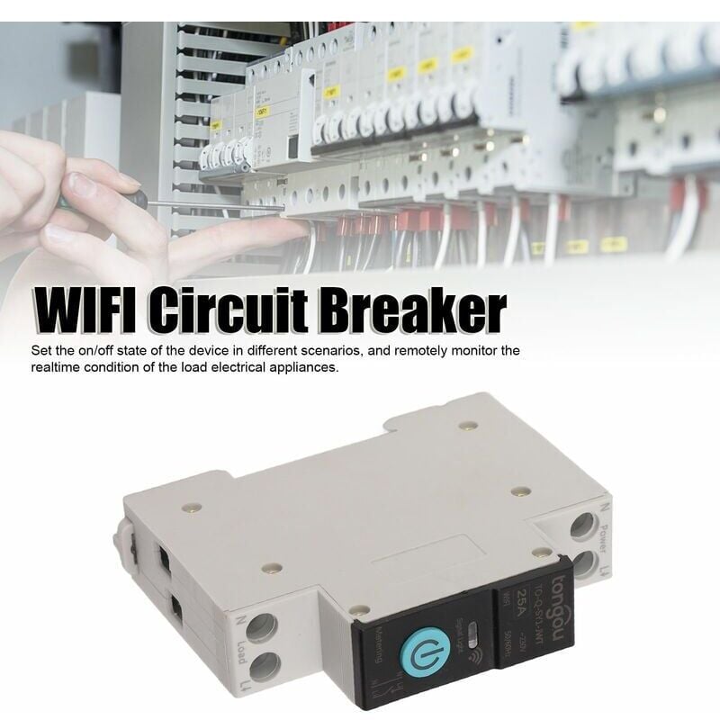 SNQ - Disjoncteur sur Rail Din Commutateur wifi Intelligent Télécommande pour Téléphone Portable sans Fil 3 Modes de Synchronisation Fonction pour