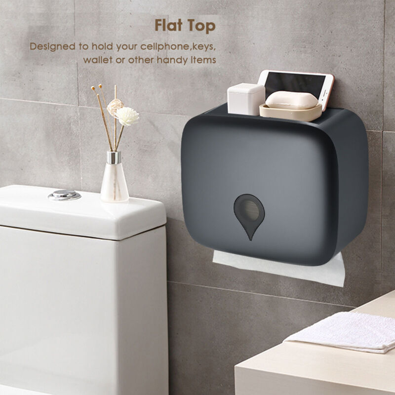 Sjlerst - Distributeur de Serviettes en Papier, Essuie-Mains Mural Multifonctionnel, Imperméable, Porte-Papier Hygiénique pour Serviettes Pliées n,