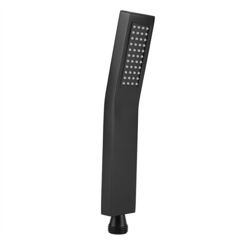 SJLERST Douchette De Pulvérisateur De Salle De Bains Avec Douchette Chromée En Laiton Noir Mat, Pomme De Douche G1 / 2 "