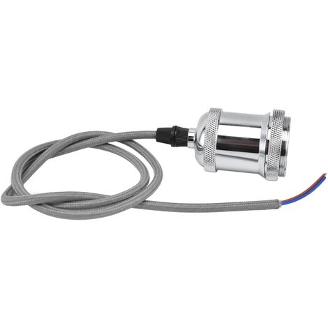 SJLERST Douille E27 avec cordon, suspension vintage pour lampe de chambre, 100-240V