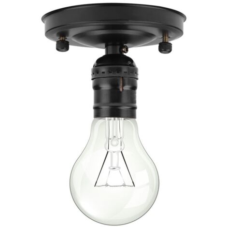 SJLERST Ensemble de luminaires Suspendus, Vintage Support de Plafond Industriel Vintage E26 / E27 Pendant Ampoule Lampe à vis Prise luminaire Suspendu