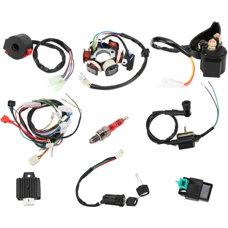 SNQ - Faisceau de Câblage kimiss, Faisceau de Câbles Quad cdi Remplacement du Faisceau de Câblage pour 50cc 70cc 90cc 110cc 125cc atv Quad Dirt Bike