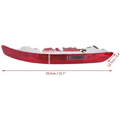 SJLERST Fanale posteriore sinistro, luce fendinebbia rossa per paraurti inferiore posteriore, adatta per Q5 2.0T 2006-2016, solo versione europea