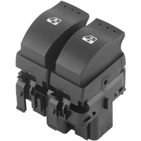 SJLERST Fensterheberschalter, Schalterkappe für Fensterheber, Schalter für Elektrische Fensterheber Doppelschalter für Clio II 2 8200 060 045