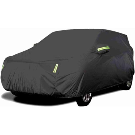 SJLERST Full Car Cover with Reflective Strips, Sun, Dust, Water, UV and Scratch Resistant, Universal XL