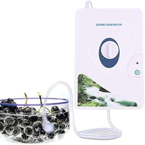 SJLERST Générateur d'ozone pour l'eau et la purification et l'air d'ozone Machine à oxygène Purificateurs d'eau,O3 stérilisateur de désinfection d'ozone avec minuterie numérique