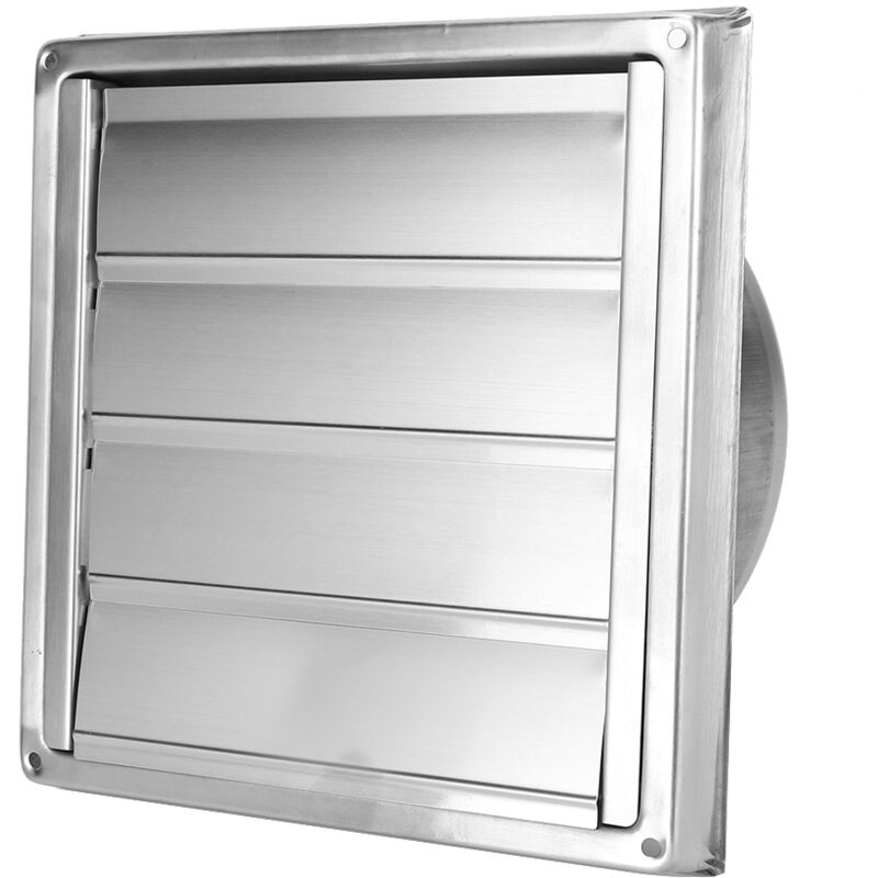 SJLERST Grille de ventilation en acier inoxydable, sortie d'air carrée, couverture d'extraction de ventilation