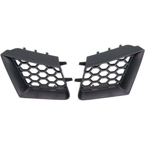 SJLERST Grille supérieure de pare-choc avant, 2 pièces, gauche droite, noir mat, remplacement pour Seat Ibiza Cordoba 6L 2002 – 2009