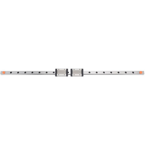 SJLERST Guide de Rail Linéaire 500mm avec 2 Curseurs en Acier Inoxydable MGN12H Noirs pour Imprimante 3D