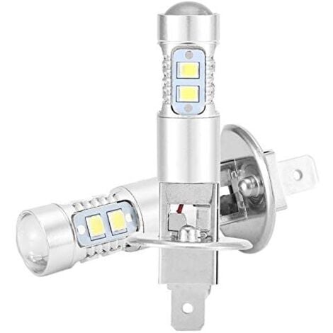 DOLASO SJLERST H1 LED-Birne 100 W, Scheinwerferlampen Nebelscheinwerfer 360-Grad-Scheinwerfer-LED-Birne 2 Stück H1 6000 K Superweiß 100 W LED-Kit H1 LED-Scheinwerferlampen Auto Luces Leds H1 H1 100 W