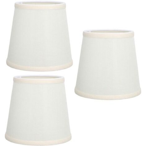 SJLERST Handmade Table Lampshades, 3 Pieces, Soft High Transmittance Fabric, Very Durable, Safe Design, Small Lampshades