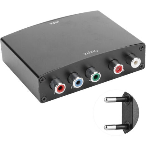SJLERST HDMI to 5RCA RGB HD Video Converter, Color Difference Component Interface, YPbPr R/L Audio Adapter