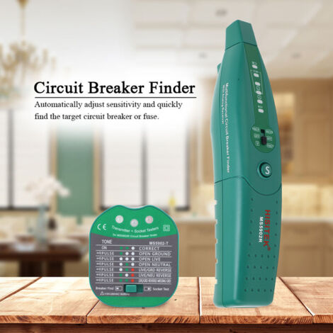 SJLERST HISITEK MS5902 Tester per prese, rilevatore di interruttori automatici, tester per prese, rilevatore di fusibili, 220 V, spina UE