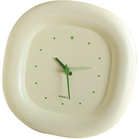 SJLERST Horloge murale mignonne, Simple, belles couleurs vives, ABS solide, multifonction, pour enfants, chambre à coucher, bureau, intérieur