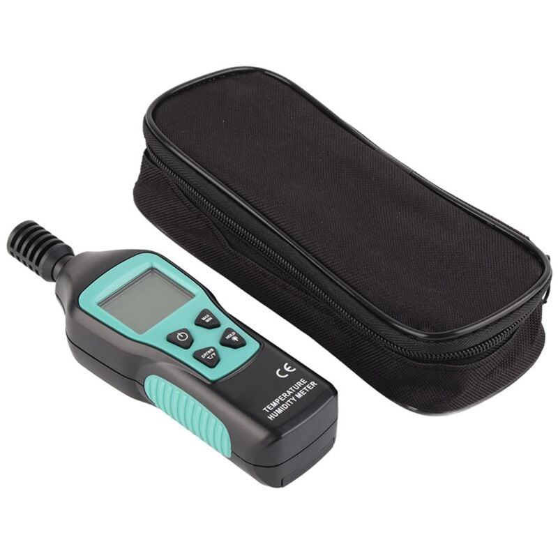 Hygromètre Numérique, Affichage lcd de la Température et de l'humidité avec Rétro-éclairage, Maintien des Données, pour L'industrie, L'agriculture et