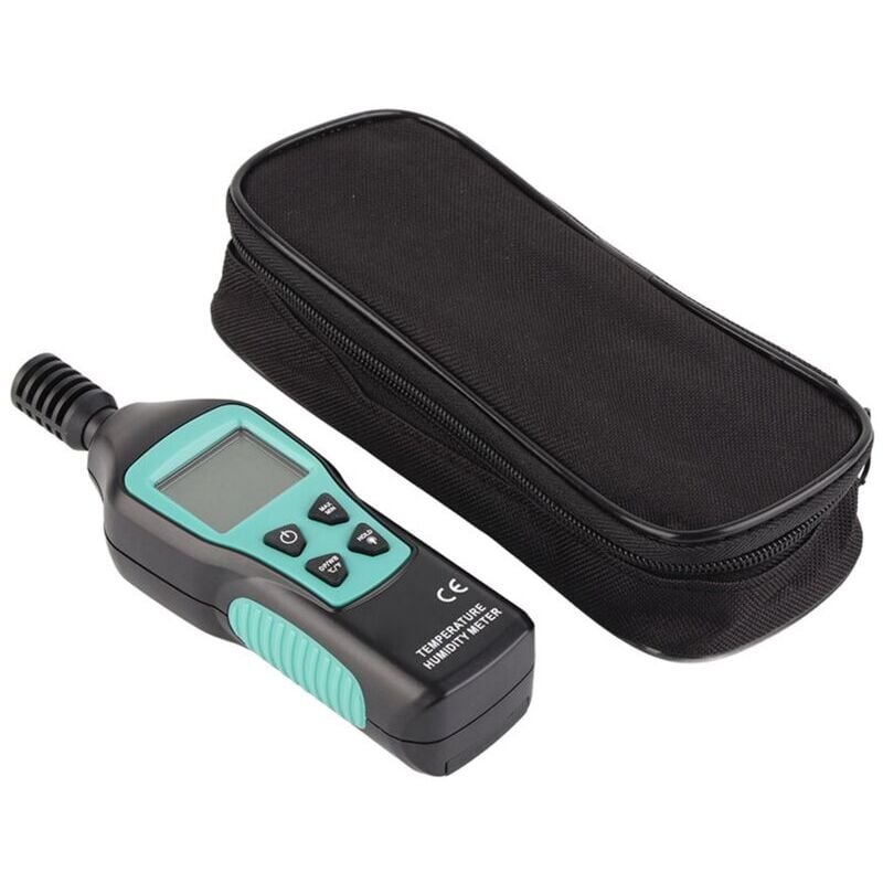Hygromètre Numérique, Affichage lcd de la Température et de l'humidité avec Rétro-éclairage, Maintien des Données, pour L'industrie, L'agriculture et