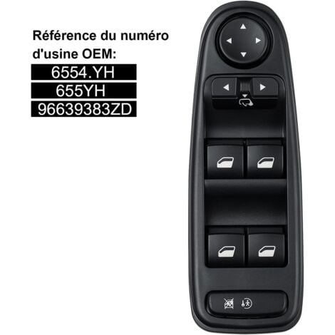 SJLERST Interruttore alzacristallo elettrico 6554.YH Sostituzione interruttore alzacristallo elettrico per CITROEN C4 GRAND PICASSO