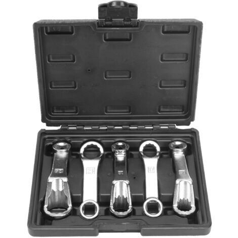 SJLERST Jeu de clés à cliquet,Clé à douille pour support de moteur, 5 pièces, décalage de réglage de la cambrure de l'essieu arrière, remplacement pour Benz