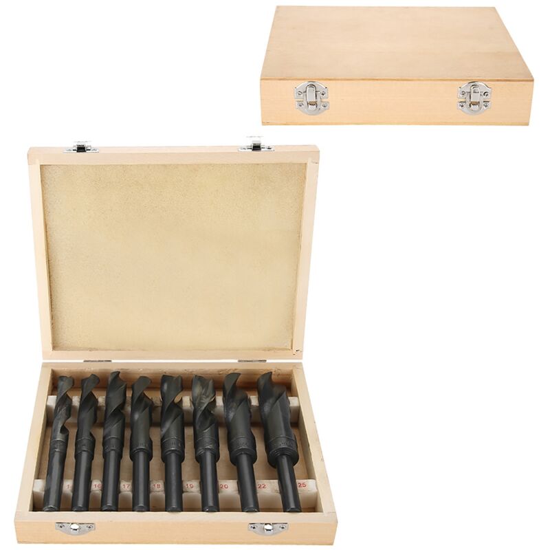 Sjlerst - Jeu de Forets Hélicoïdaux hss à Tige Réduite, pour Bois de Maçonnerie en Métal Bricolage