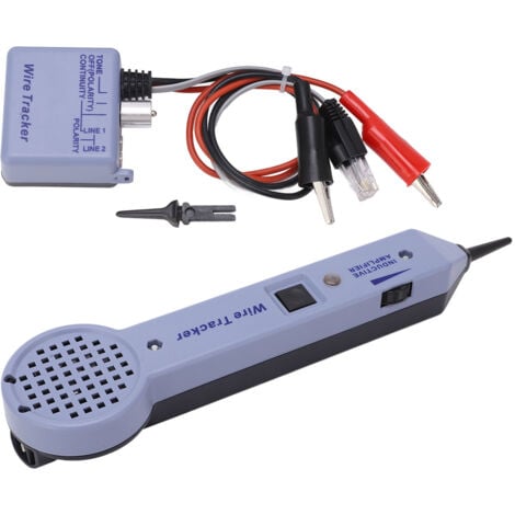 SJLERST Kit de Traceur de Fil 200EP, Testeur de Circuit de Traceur de Fil Réseau Kit de Testeur de Traçage de Câble Impédance D'entrée 100MOhm Audio Amplificateur à Induction Réglable