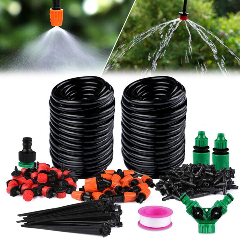 Sjlerst - Kit Tuyau Arrosage Automatique,Système D'irrigation Jardin,145 Pcs Kit D'irrigation Goutte, Kit d'irrigation Goutte à Goutte Système