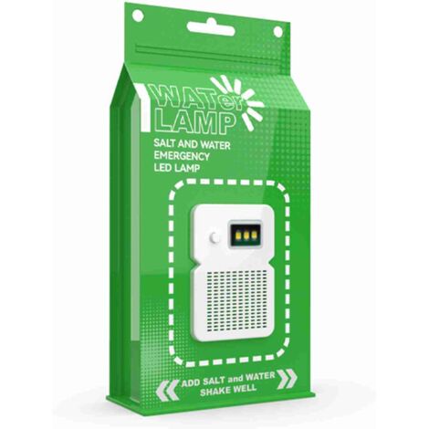 SJLERST Lampe à eau salée Portable Mode d'éclairage polyvalent Luminosité longue durée Lampe LED à eau salée pour le camping et la randonnée