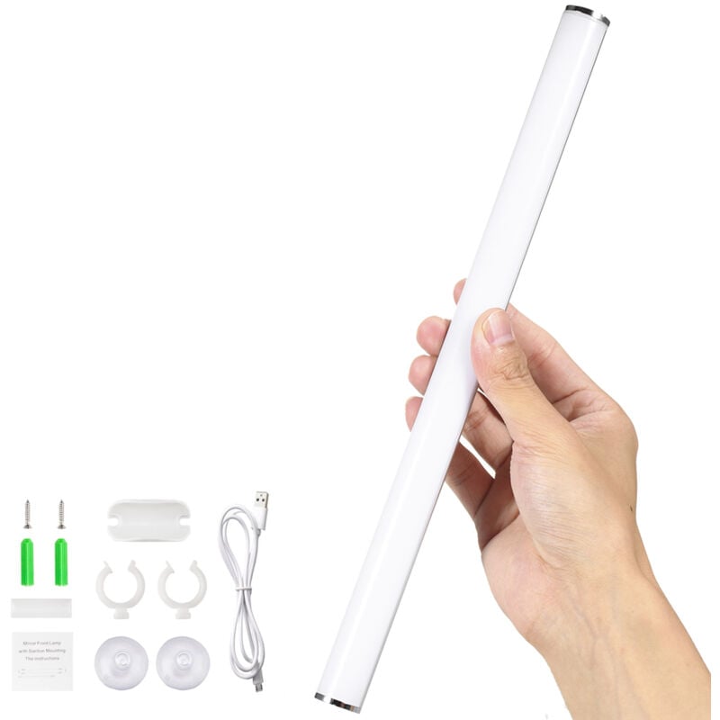 Sjlerst - Lampe miroir led, lampe pour armoire de toilette, lampe miroir sans fil à contrôle tactile, dimmable, rechargeable Type-C